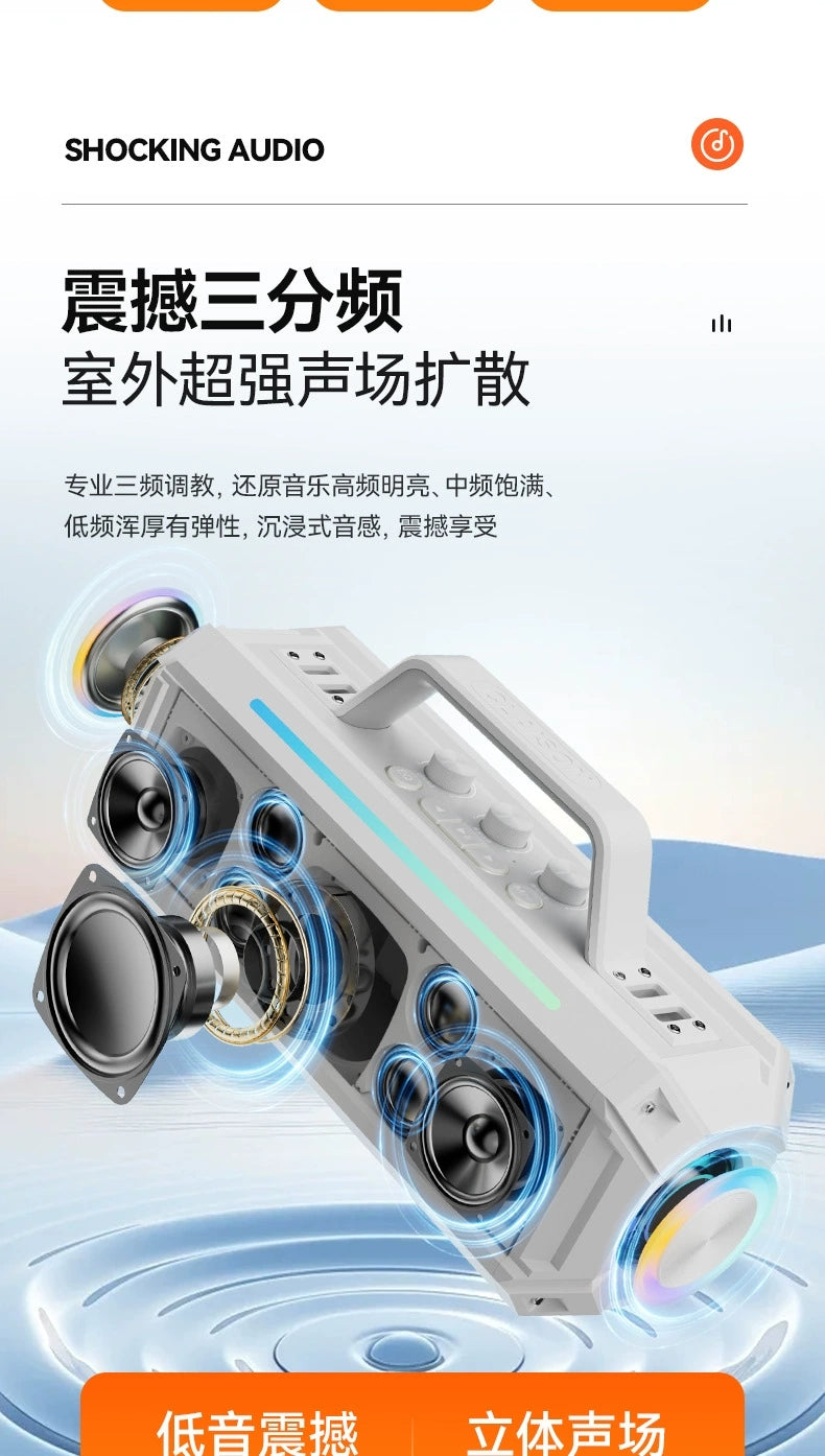 DTS-Audio Karaoke portable Bluetooth Speaker