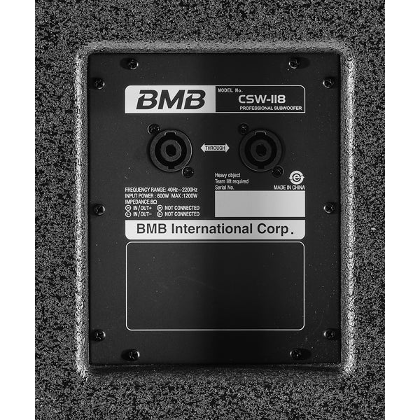 CSW-118 1,200W 18″ Subwoofer System