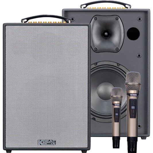 KBEATBOX CS-286Plus - Compact Karaoke Speaker System | 70W RMS | Wireless Mics