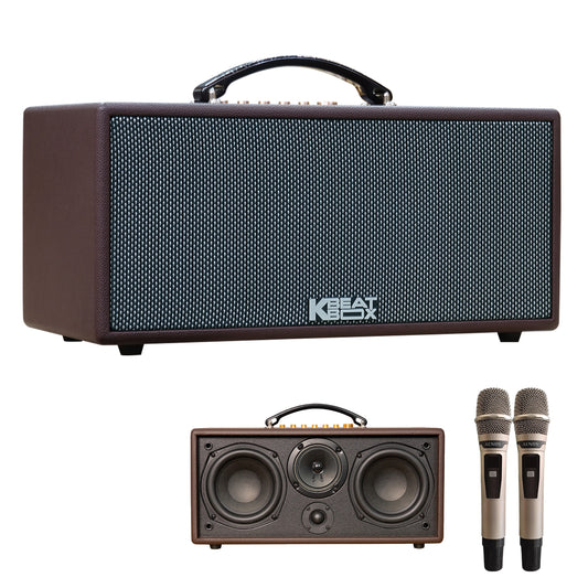 KBEATBOX CS-366Plus - Premium Compact Karaoke Speaker System | 150W RMS | Wireless Mics