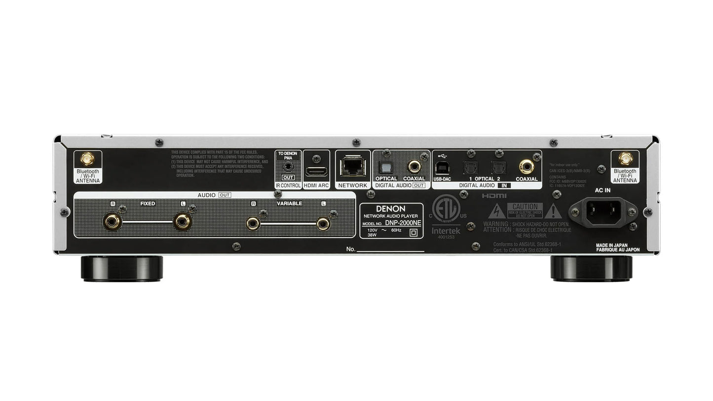 DNP2000NE High-resolution audio streamer with HEOS® Built-In.