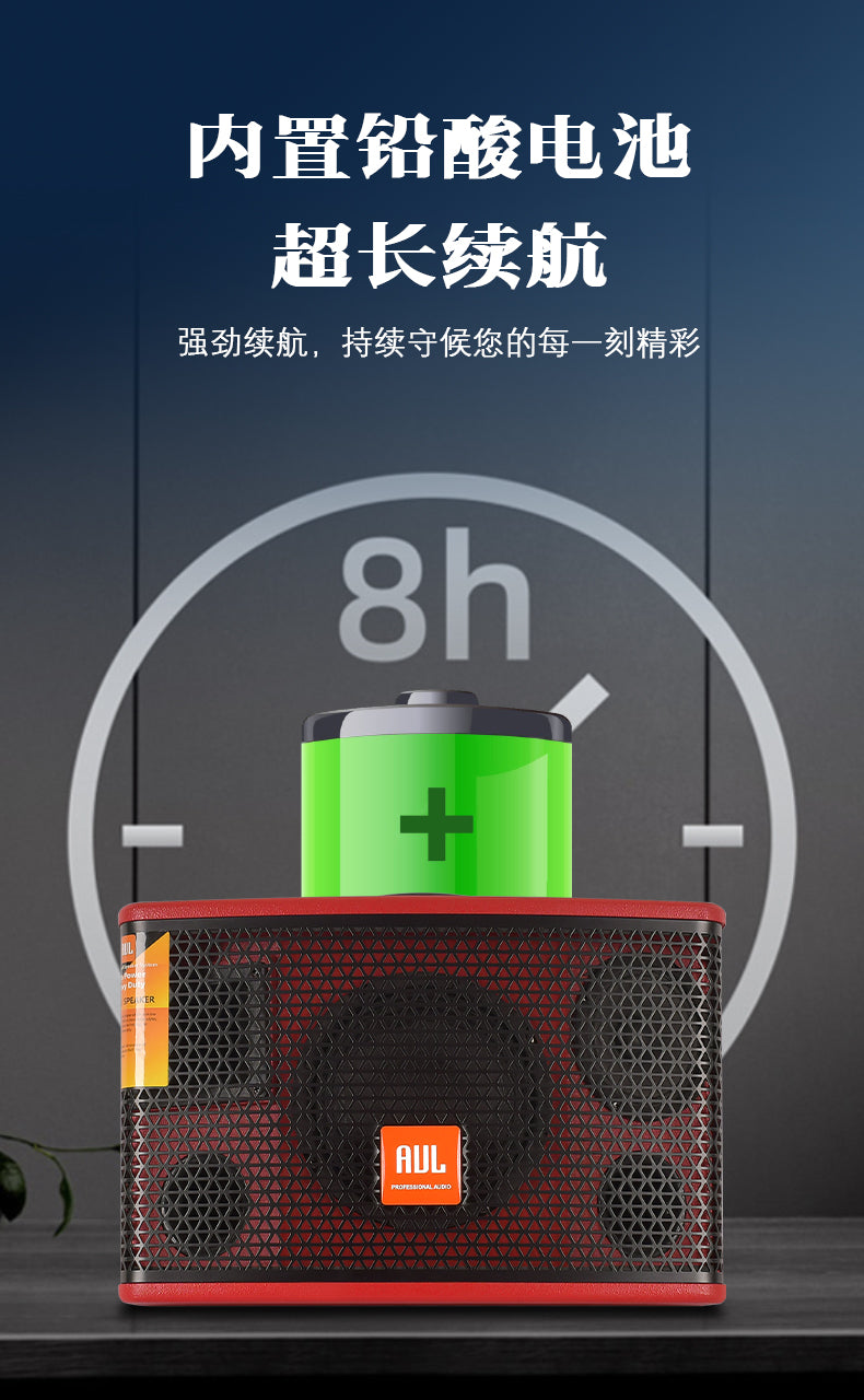 AUL BT 8" Bluetooth Karaoke Speaker Black Friday Sale