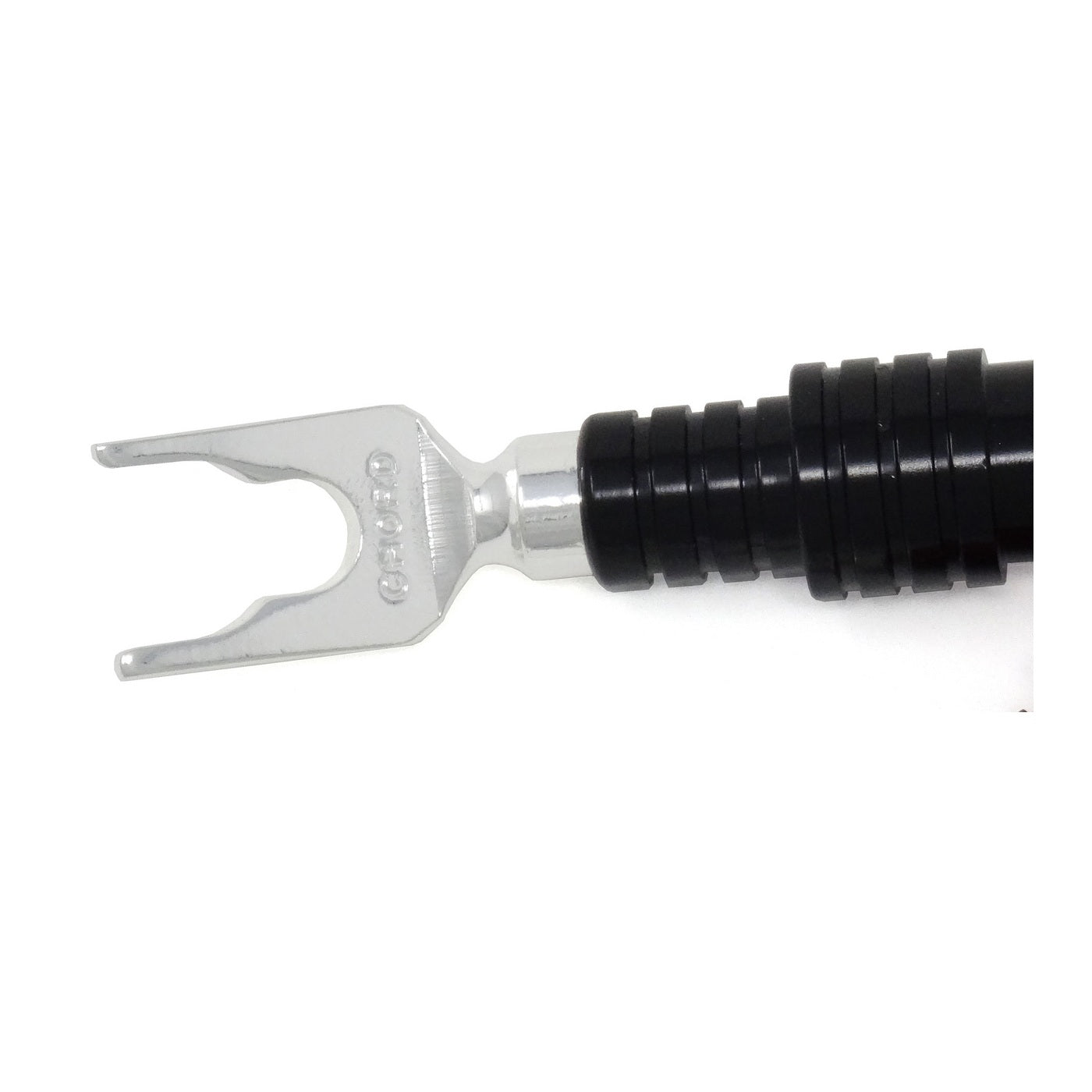 Chord Ohmic Silver Spade Connector Black