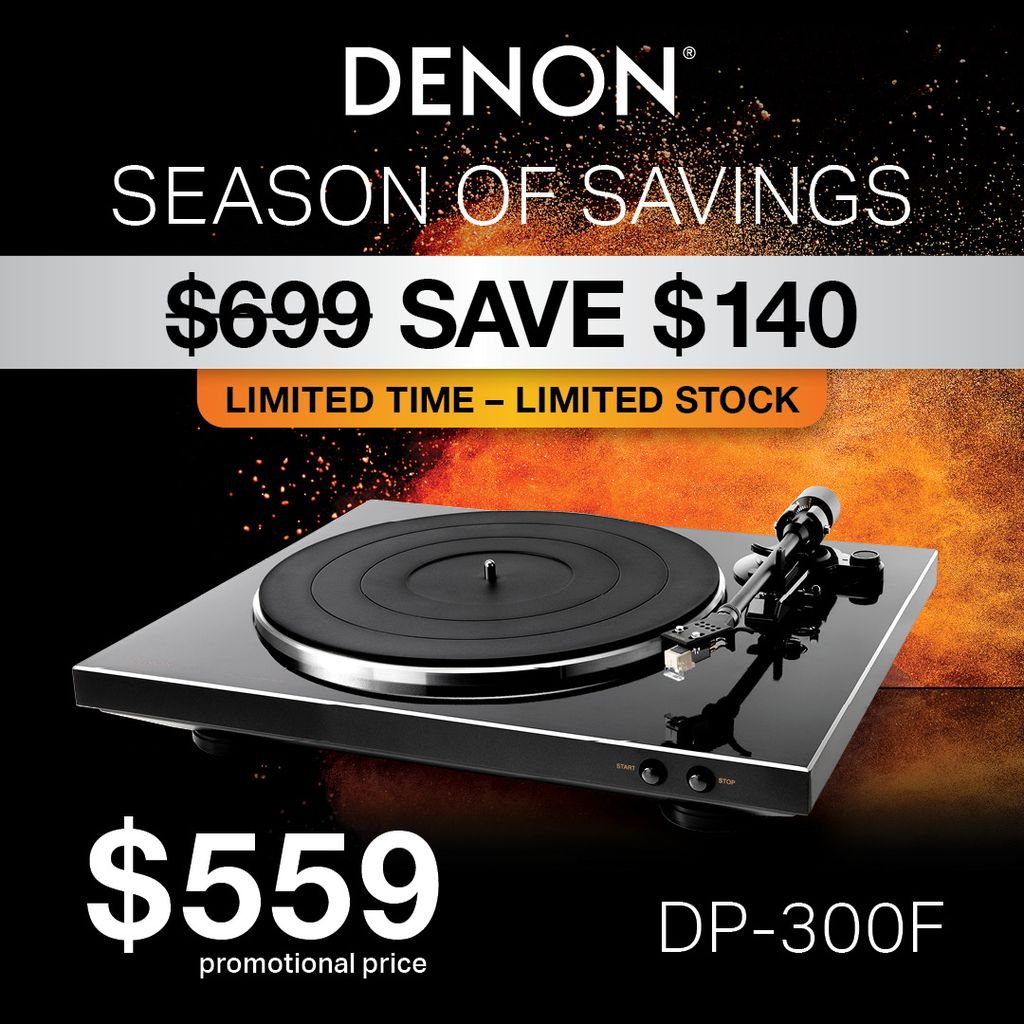 Denon Turn Table DP-300F Black