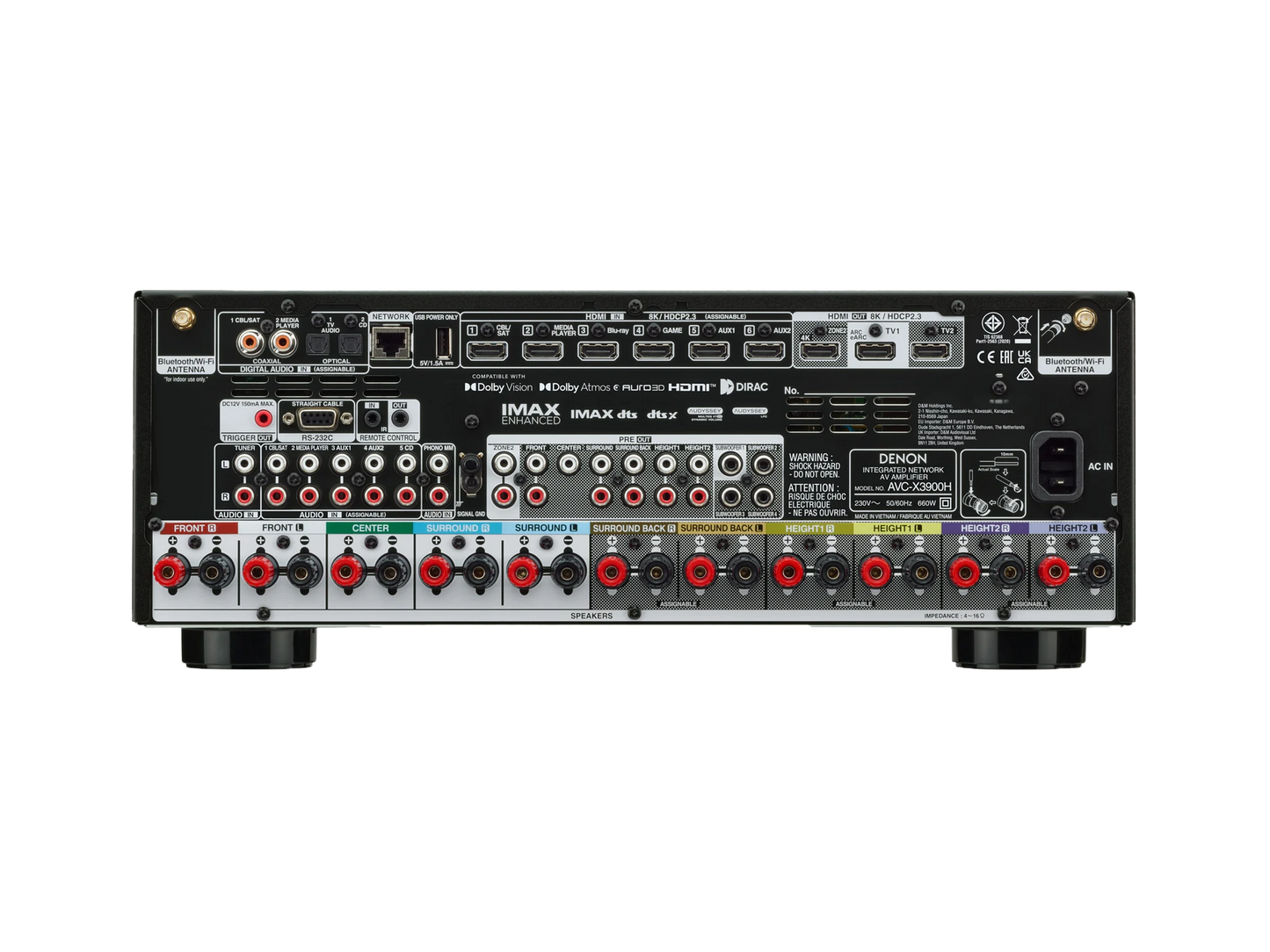 Denon AV Amplifier AVC-X 3900H Black AU