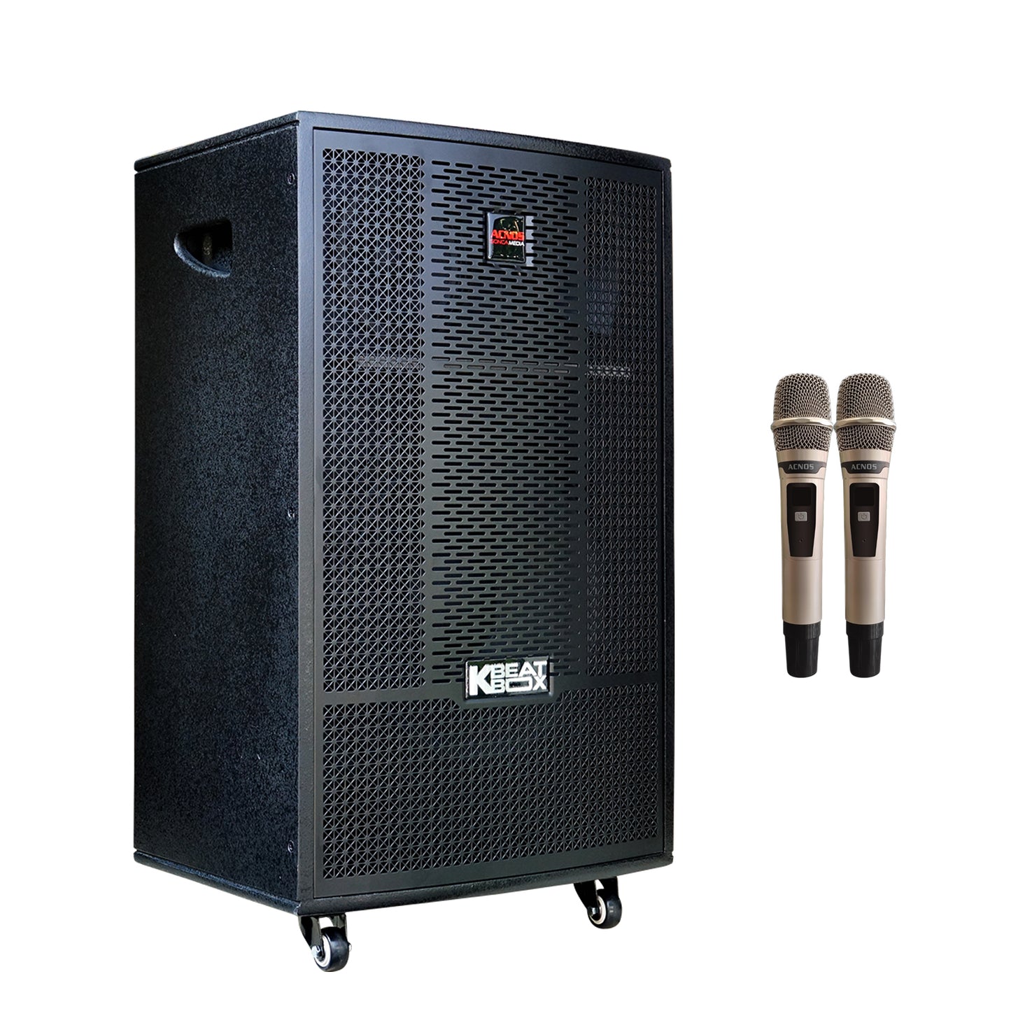 KBEATBOX CB-41NEO – 15" Big Box Karaoke Speaker System | 200W RMS | Wireless Mics