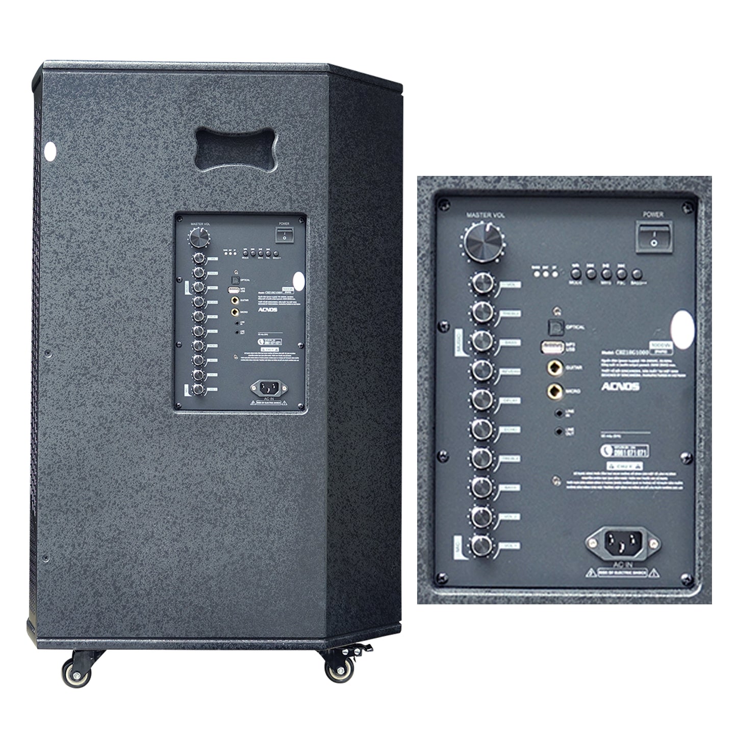 KBEATBOX CB-51NEO – 18" Big Box Karaoke Speaker System | 250W RMS | Wireless Mics