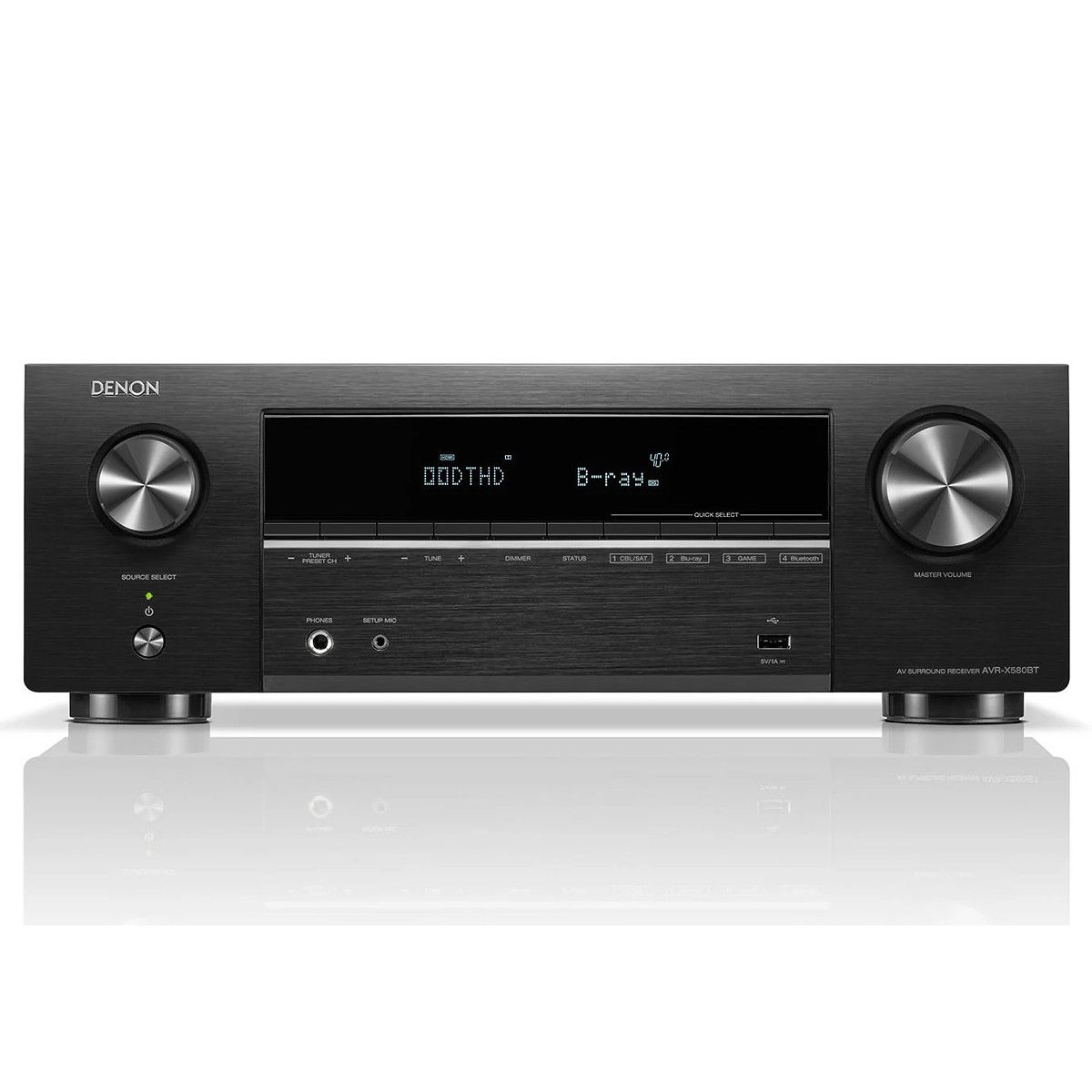 Denon AV Receiver AVR-X 580BT Black AU