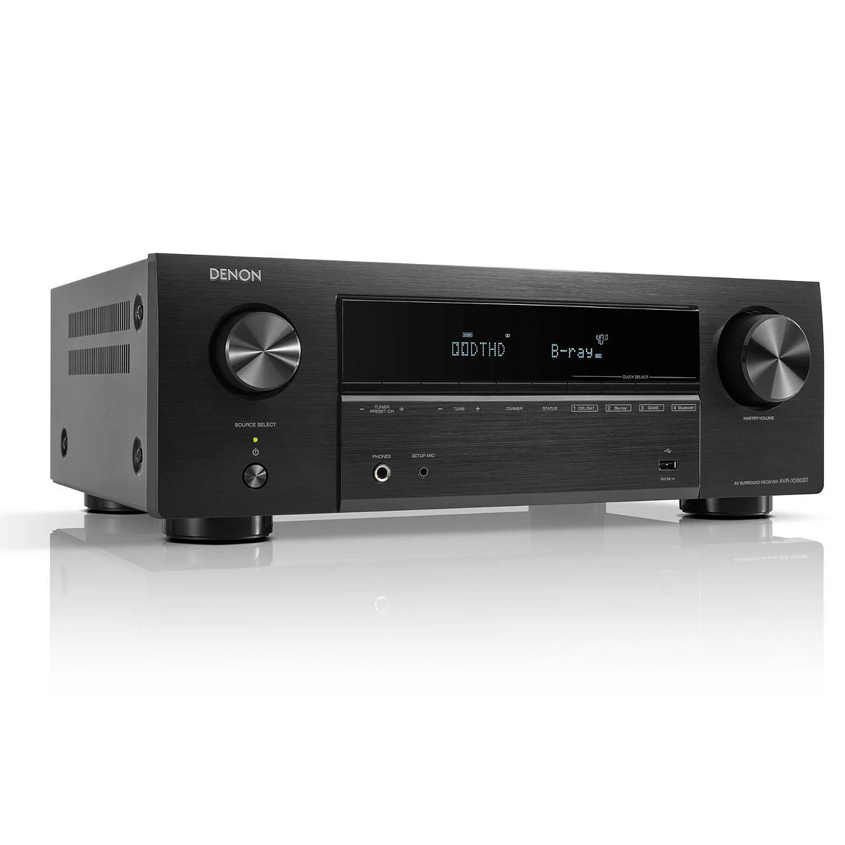Denon AV Receiver AVR-X 580BT Black AU