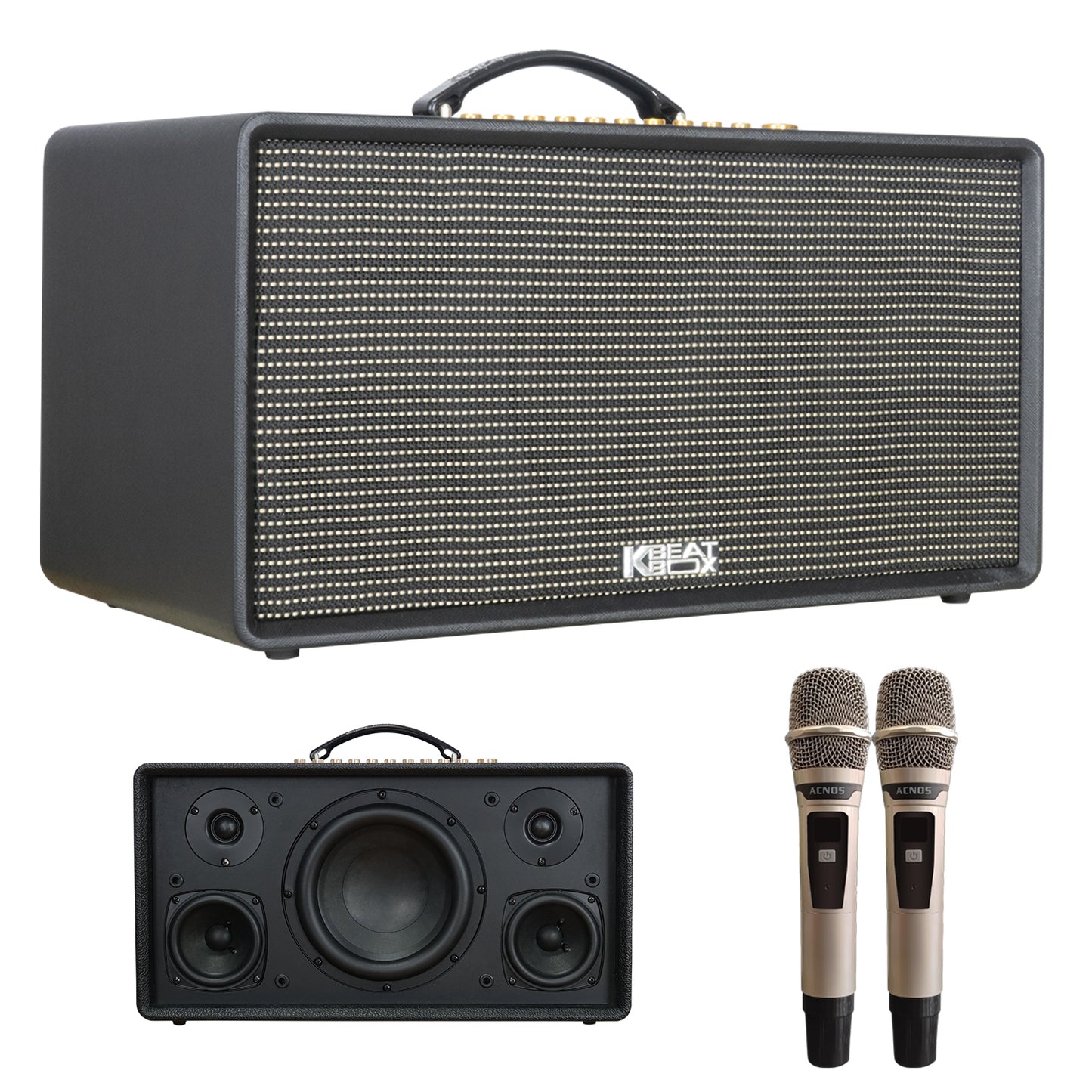 KBEATBOX FLAC 36 – Premium Karaoke Speaker System | 200W RMS | Wireless Mics
