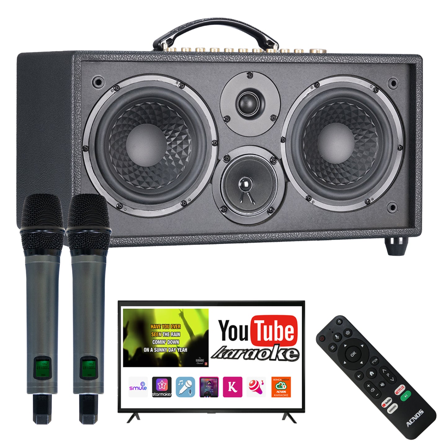 KBEATBOX Hi-NET450 Gen2 - Premium Android Karaoke Speaker System | 200W RMS | Wireless Mics