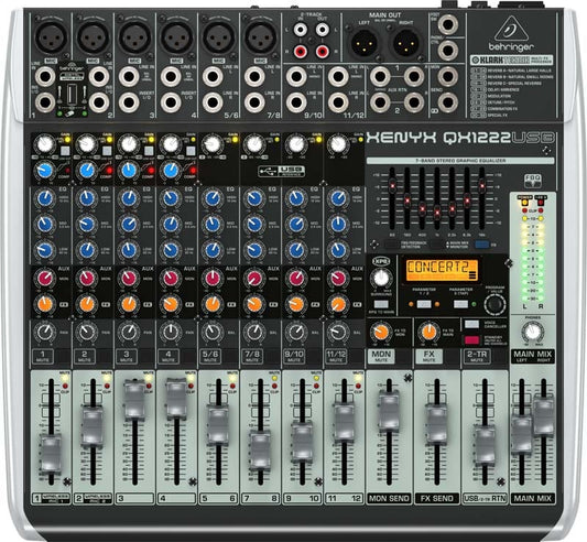 Behringer QX1222USB PA Mixer 12 Channel (USED)